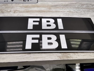 Сувенирные номера с любой надписью например FBI