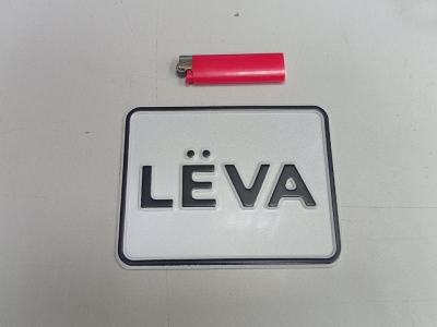 Изготовление сувенирных номеров например: LEVA