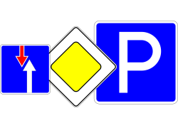 Дорожные знаки и таблички